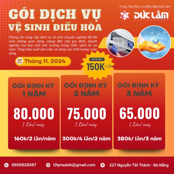 Dịch vụ vệ sinh điều hoà